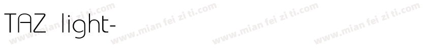 TAZ light字体转换